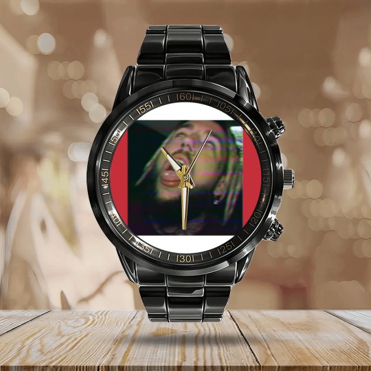 Discover Scrim droppin acid LITCH.jp Calendar Steel Band Watch