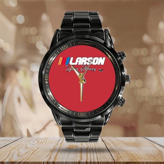 Discover Kyle Larson Yung Money v2 Calendar Steel Band Watch