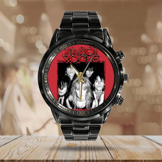 Discover Hanoi Rocks Calendar Steel Band Watch