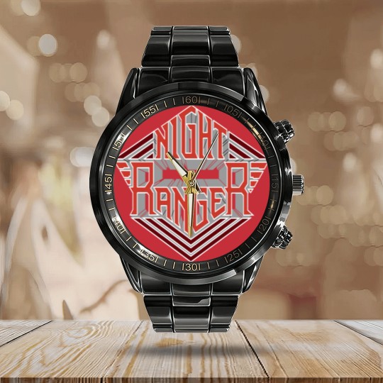 Discover Night Ranger Calendar Steel Band Watch