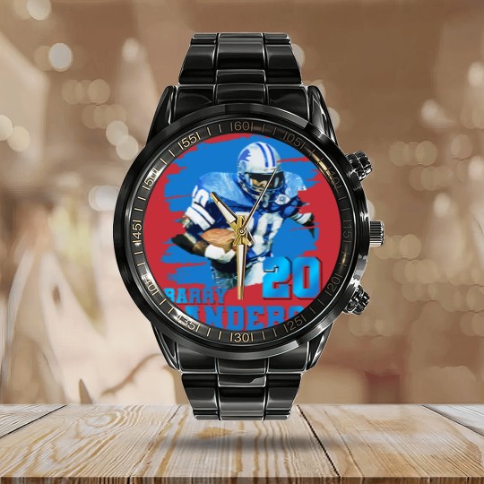 Discover Barry Sanders Calendar Steel Band Watch Calendar Steel Band Watch