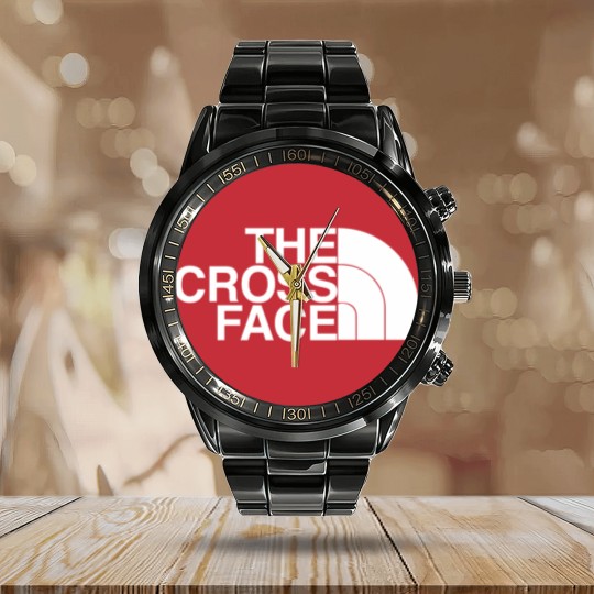 Discover the cross face wrestling Calendar Steel Band Watch