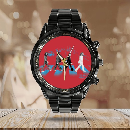 Discover Abbey Road street blues Calendar Steel Band Watch