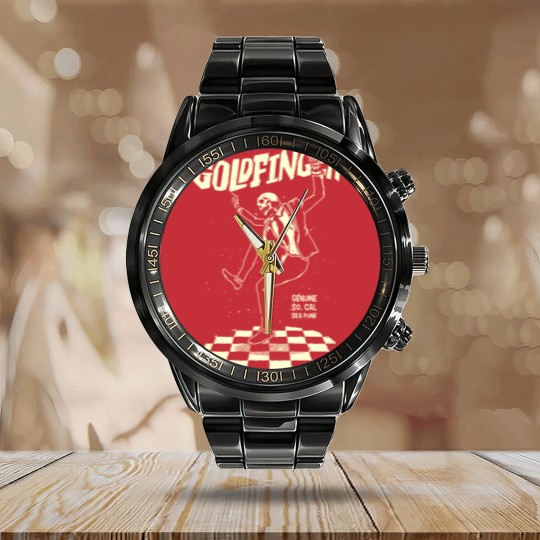 Discover Goldfinger band Calendar Steel Band Watch