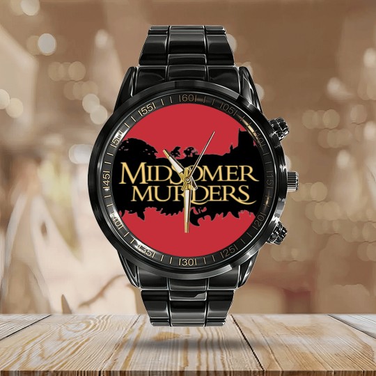 Discover Midsomer Murders, Midsomer Murders Fitted,midsomer murders, midsomer county, john nettles, british t Calendar Steel Band Watch