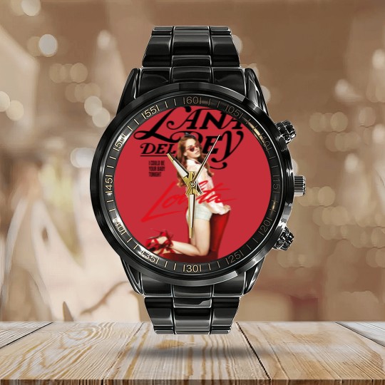 Discover Lana Del Rey Lolita Calendar Steel Band Watch classic style Men