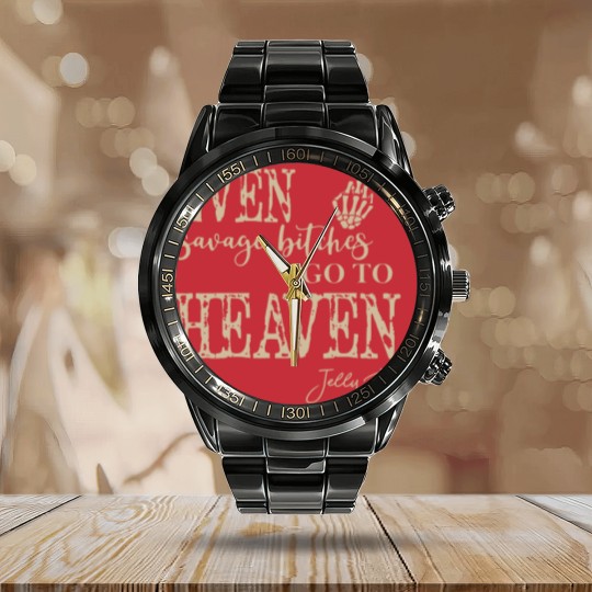 Discover Rapper Jelly Roll Calendar Steel Band Watch, Even Savage Bitches Go To Heaven Calendar Steel Band Watch, Jelly Roll Tour 2023