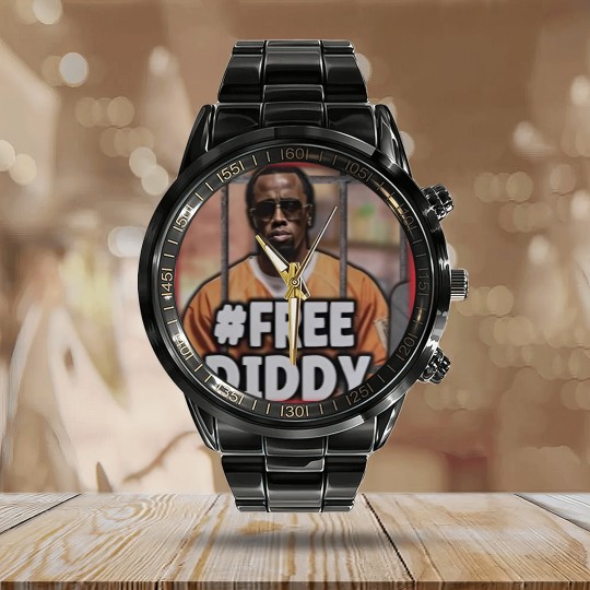 Discover Free Diddy Calendar Steel Band Watch #freediddy Calendar Steel Band Watch P Diddy Rapper Calendar Steel Band Watch