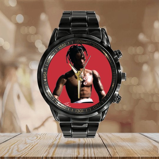 Discover Travis Rodeo Calendar Steel Band Watch - Vintage Rodeo Travis Calendar Steel Band Watch - Cactus Jack Calendar Steel Band Watch