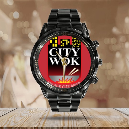 Discover SouthPark City Wok Calendar Steel Band Watch