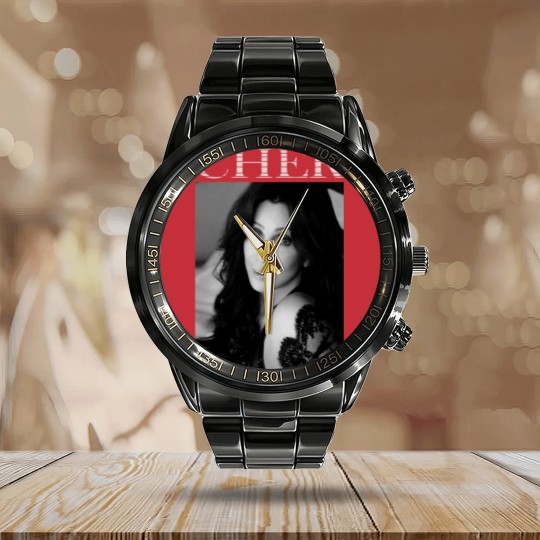 Discover Vintage Cher's Love Music Legends Live Forever - Shoop Shoop Calendar Steel Band Watch