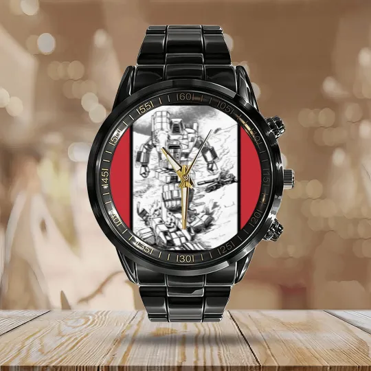 Discover Mechwarrior Blast Calendar Steel Band Watch