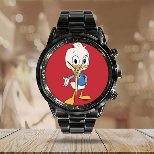 Discover Dewey Duck Calendar Steel Band Watch