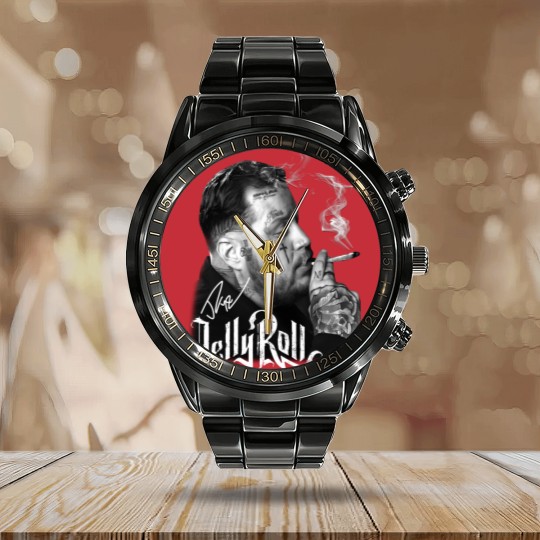 Discover Jelly Roll Calendar Steel Band Watch, Jelly Roll Country Music Calendar Steel Band Watch, Jelly Roll Addiction Fan Calendar Steel Band Watch