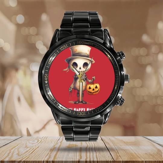 Discover Halloween Skeleton Calendar Steel Band Watch, Halloween Calendar Steel Band Watch, Skeleton Calendar Steel Band Watch, Cute Halloween Calendar Steel Band Watch, Halloween Pumpkin, Halloween Calendar Steel Band Watch, Halloween Crewneck