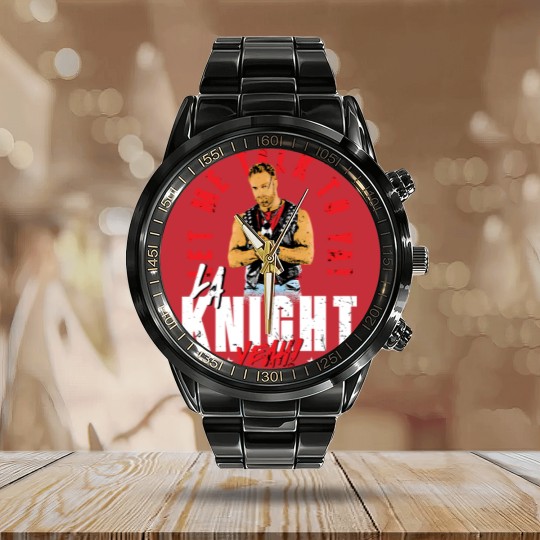Discover LA Knight Let Me Talk To Ya Calendar Steel Band Watch