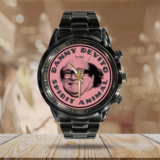 Discover Danny Devito is my Spirit Animal Calendar Steel Band Watch