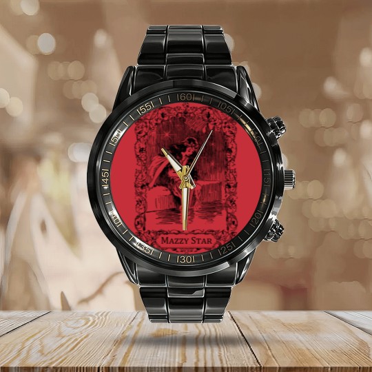 Discover Mazzy Star Vintage Calendar Steel Band Watch- Mazzy Star Line Drawing Whimsica