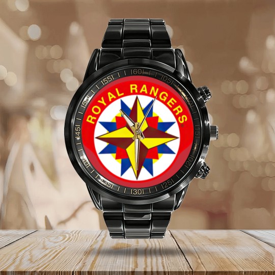 Discover Royal Rangers Calendar Steel Band Watch