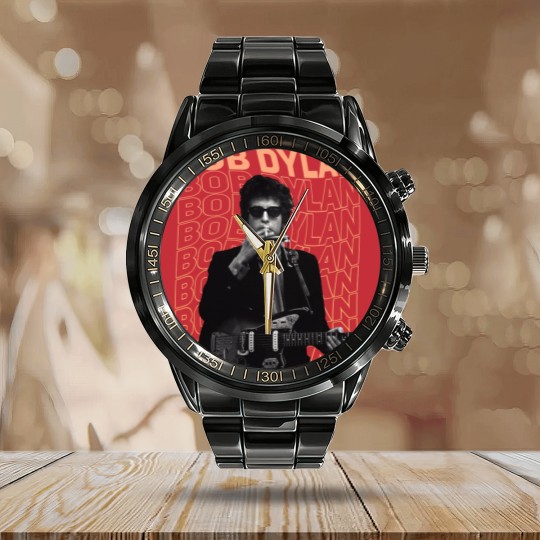 Discover Bob Dylan T-ShirtBob Dylan T-Shirt_by KianOlsen_ Calendar Steel Band Watch