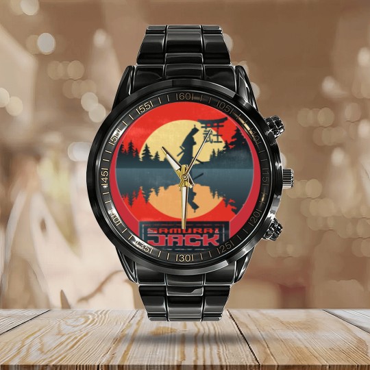 Discover Samurai Jack Fitted Scoop Calendar Steel Band Watch