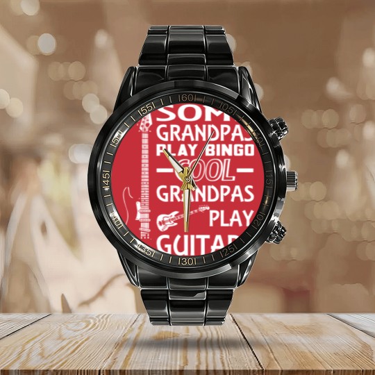 Discover Some Grandpas play Bingo Cool Grandpas play Guitars Calendar Steel Band Watch