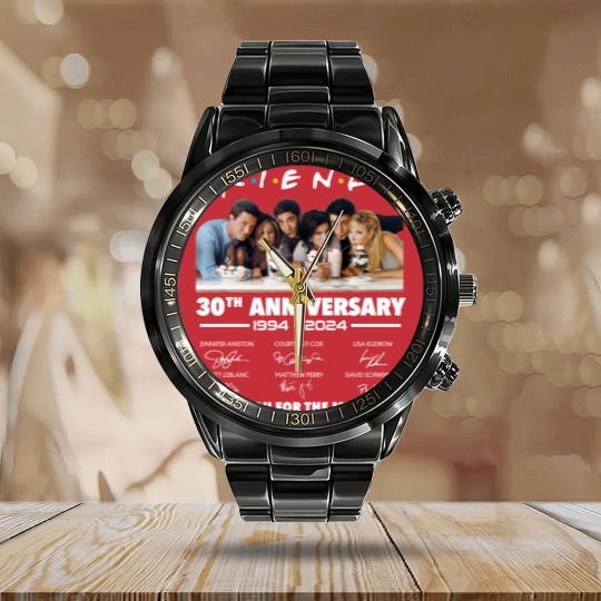 Discover Friends 30th Anniversary 1994 - 2024 Thank You Calendar Steel Band Watch