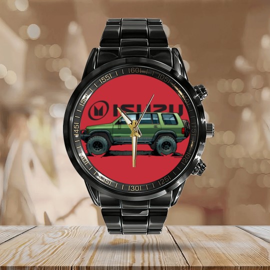 Discover 2nd Gen Isuzu Trooper - Green Calendar Steel Band Watch