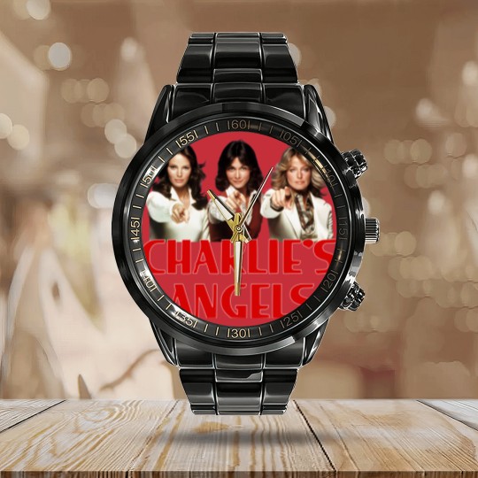 Discover Charlie&39.s Angels -roup - 70s Tv Show Calendar Steel Band Watch