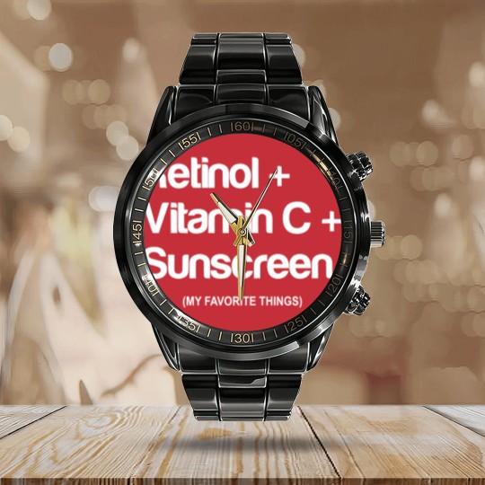 Discover Retinol Calendar Steel Band Watch,Esthetician Calendar Steel Band Watch, Esthetician Gift, Esthetician Calendar Steel Band Watch