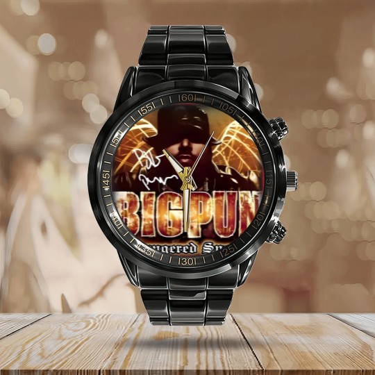 Discover Big Pun Endangered Species Album Calendar Steel Band Watch, Big Pun Tour Calendar Steel Band Watch