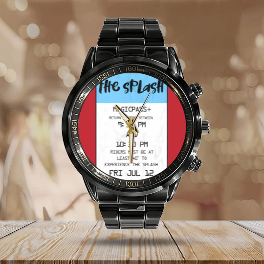 Discover Splash - Splash Mountain - Calendar Steel Band Watch