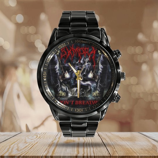 Discover Sxmpra DON'T BREATHE Calendar Steel Band Watch