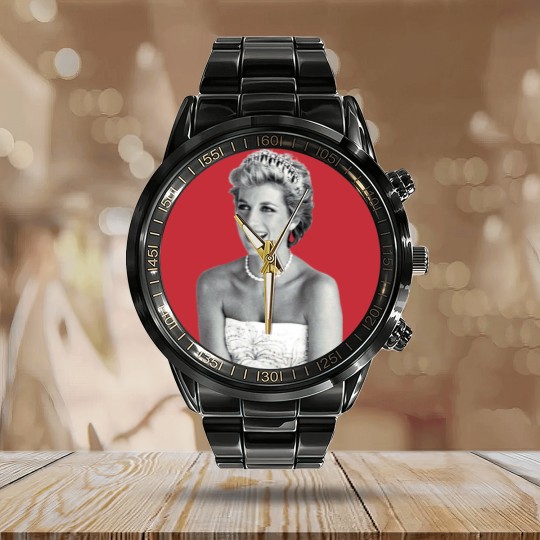 Discover Princess of Wales Lady Diana Dynasty Di Calendar Steel Band Watch Vintage Retro Meme Gift