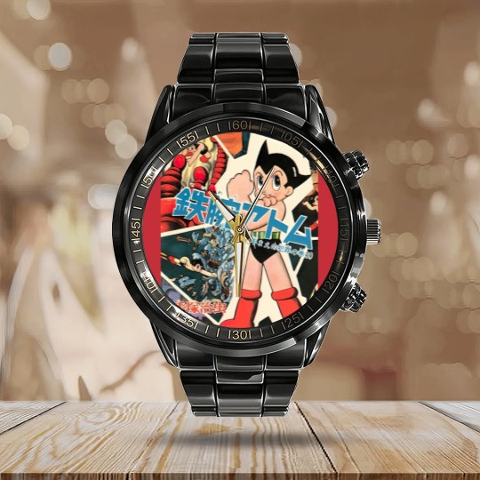Discover Vintage,Astro Boy No. 7 - Astro Boy - Calendar Steel Band Watch