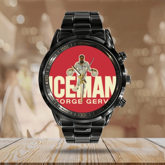Discover Iceman George Gervin Calendar Steel Band Watch