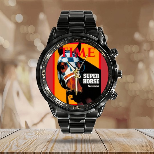 Discover Secretariat Time Magazine Cover 1973 Calendar Steel Band Watch