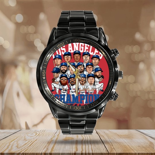 Discover Los Angeles Los Angeles champions 2020 forDodgers fans Calendar Steel Band Watch
