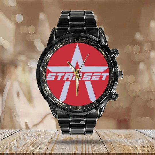 Discover Starset divisions logo Onesies Calendar Steel Band Watch