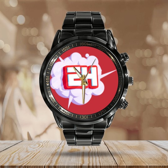 Discover Nickeh30 eh logo Calendar Steel Band Watch