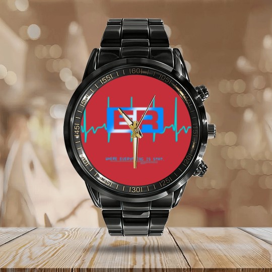 Discover Vintage Y2K ER TV Show Calendar Steel Band Watch