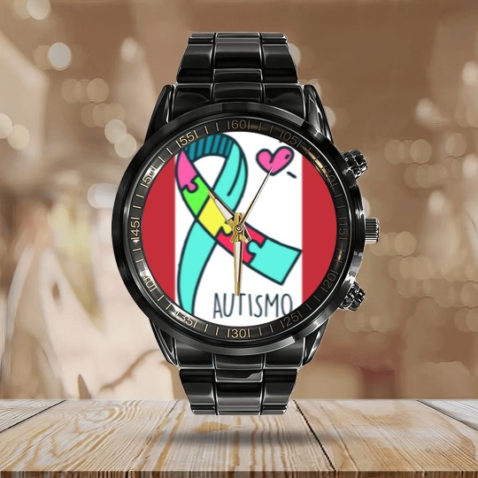 Discover Autism   Autism   Autism   Autism Calendar Steel Band Watch