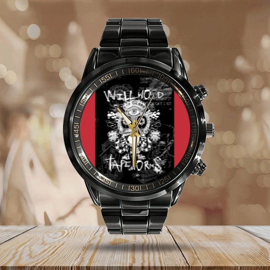 Discover Will Wood and The Tapeworms Artwork Design Calendar Steel Band Watch