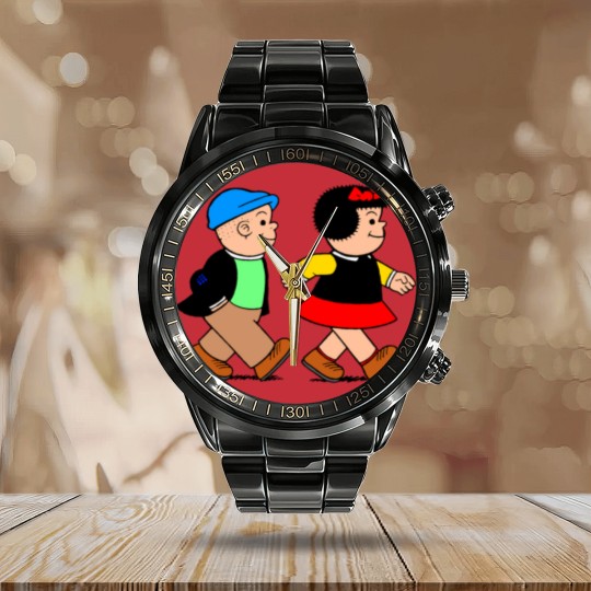 Discover Nancy  Sluggo Calendar Steel Band Watch