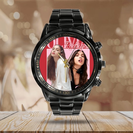 Discover Olivia Rodrigo Calendar Steel Band Watch, Olivia Sour Tour Music Merch Calendar Steel Band Watch, Olivia Rodrigo Calendar Steel Band Watch