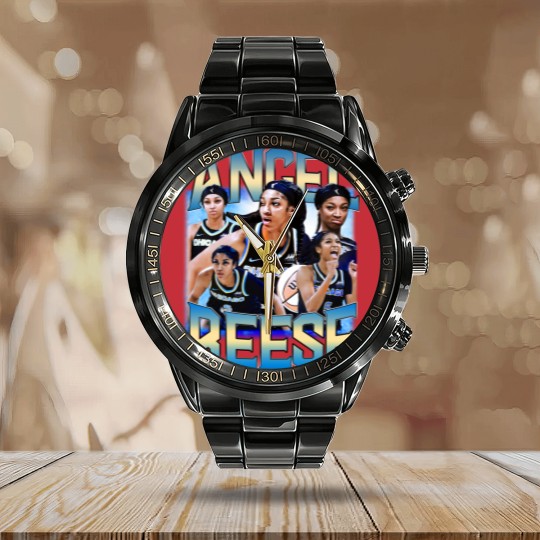 Discover Angel Reese Calendar Steel Band Watch, Angel Reese Merch Gift