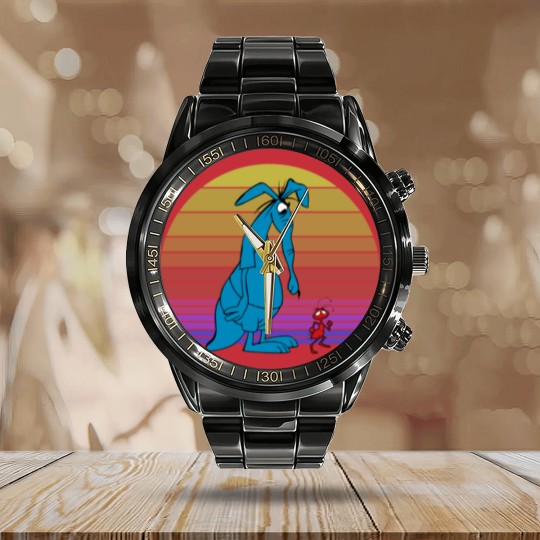 Discover Ant and Aardvark Calendar Steel Band Watch