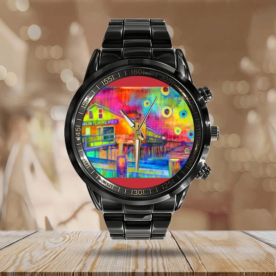Discover Avalon Pier Long Calendar Steel Band Watch