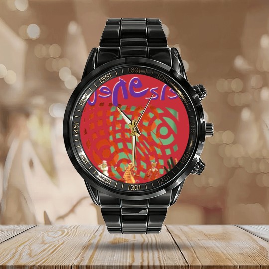Discover Genesis Band Calendar Steel Band Watch
