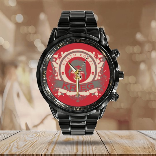 Discover Death Korps Krieg Calendar Steel Band Watch